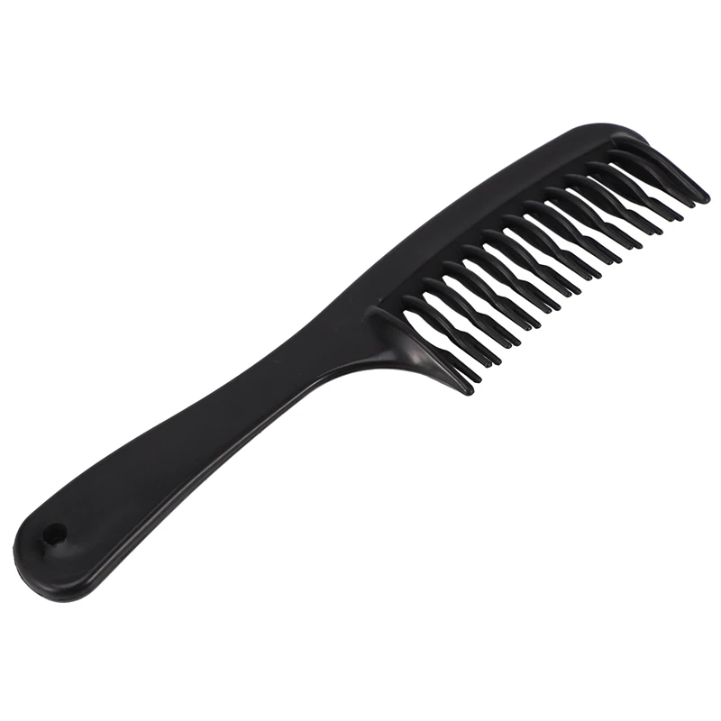 

Double Row Tooth Detangler Hair Comb Shampoo Comb with Handle for Long Curly Wet Hair