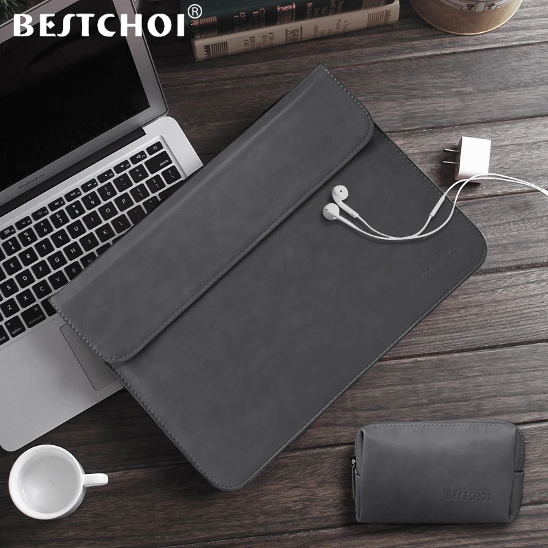 Чехол из искусственной кожи для ноутбука Macbook Air Pro 13 Touchbar 15 Laptop Sleeve 12 3 14 1 4 дюймов Mac
