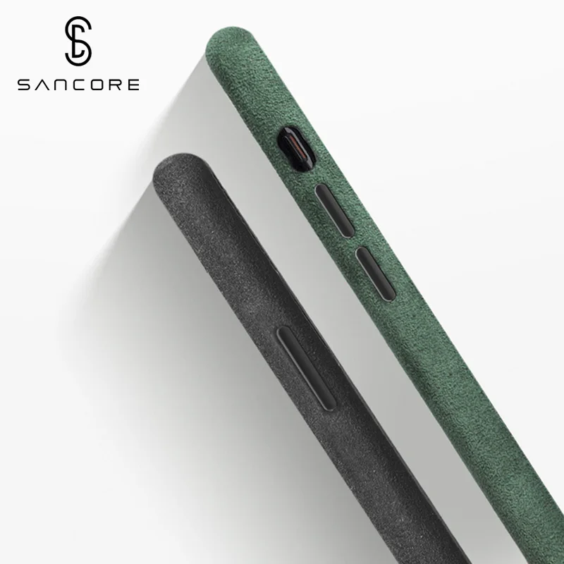 SanCore для iPhone 11 pro Max чехол для телефона ALCANTARA модный кожаный чехол с полной защитой бизнес роскошный чехол для телефона замшевый Чехол для мужчин