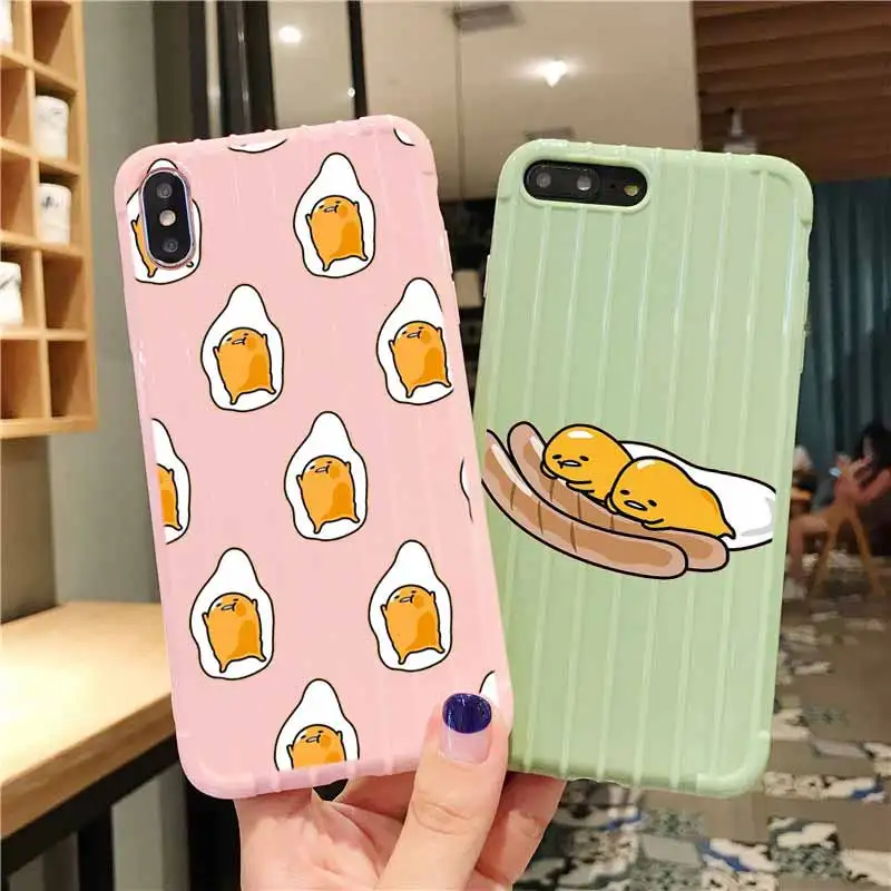 Красивая Любовь gudetama lazy чемоданы на колесах чехол для телефона iPhone 11 Pro Max X XS MAX 8 7 6S