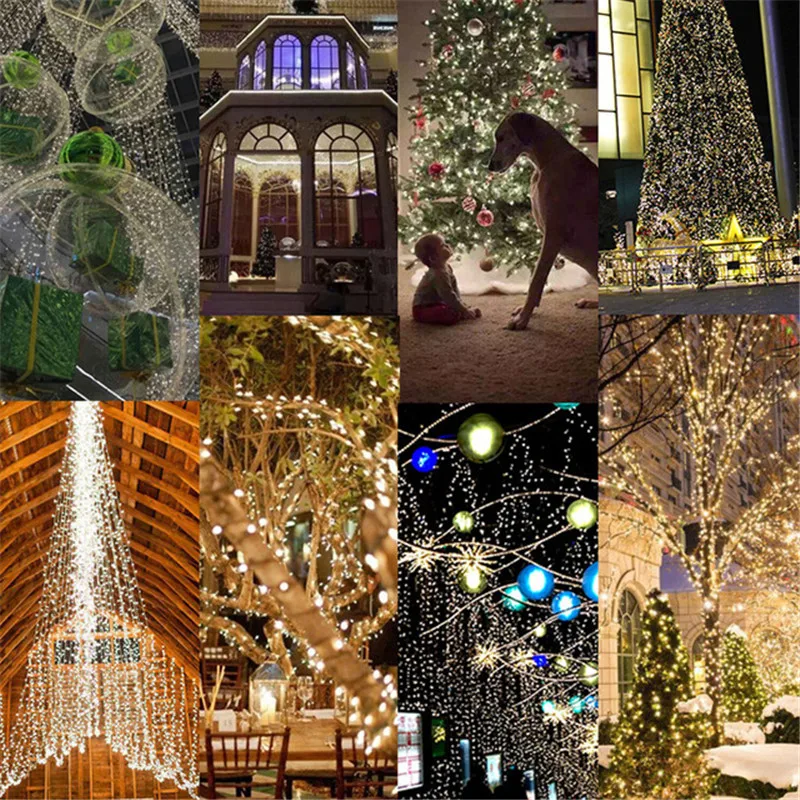 400 LED Light String Fairy Lights 50M Cable with 8 Light Effects Ideal Led Lights Decoration for Christmas Xmas Party Wedding