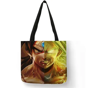 

B01042 Customize Dragon Ball Z Character Women Handbags Wukong Print School Book Bags Travel Shoulder Bags for Shopping