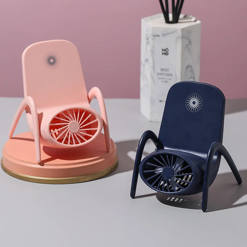 Usb Mini Fold Fan Electric Portable Hold Small Air Cooler Originality Charging Household Mobile Phone Holder Family Office mini fold fan electric portable small hang around the neck air cooler household desktop power bank mobile charging phone holder