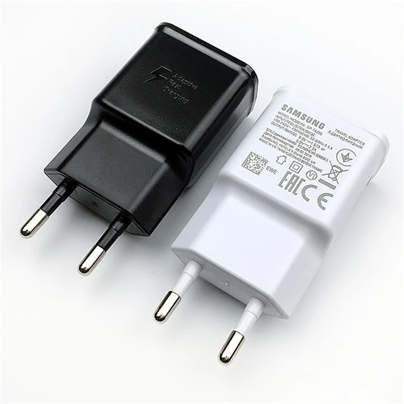 Samsung S10 быстрое зарядное устройство,, 9 В/1,67 А, ЕС, зарядный адаптер, usb type-c кабель для Galaxy S10, S9, S8 plus, a80, a60, note 8, 9, 10 plus