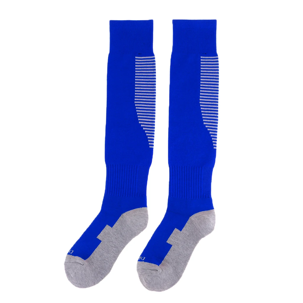 Football Socks Knee High Stripe Athletic Socks Sport Game Compression Stockings Breathable for Men Adults 