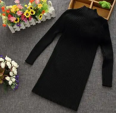Г. Весенняя детская одежда свитера для девочек однотонный Хлопковый вязаный пуловер с длинными рукавами для маленьких девочек, свитер для девочек, топы для детей - Цвет: black no ruffles