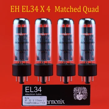 

New 4pcs Russia Electro Harmonix EH EL34 Vacuum Tube Matched Quad accessories Repalce Psvane Mullard JJ shuguang EL34