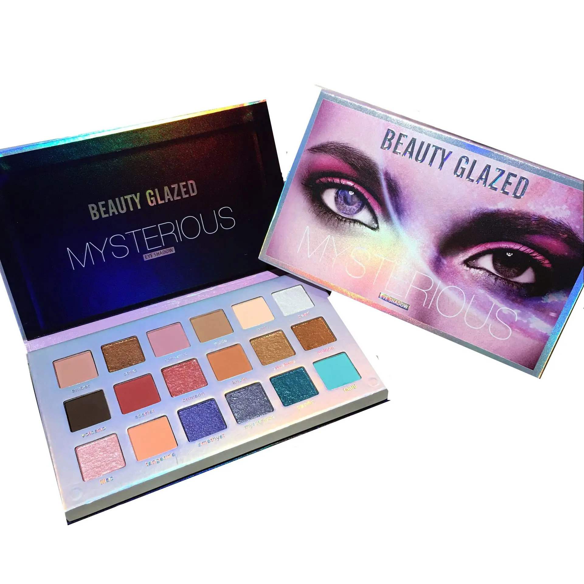 Beauty Glazed матовые перламутровые блестящие тени для век 18 цветов пигмент Шиммер