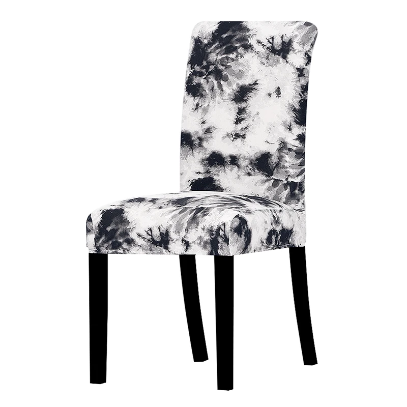 Полностью черный цвет дизайнерский чехол для стула Моющиеся Съемные большие эластичные чехлы для сидений растягивающиеся Чехлы для банкета, отеля, дома - Цвет: K312