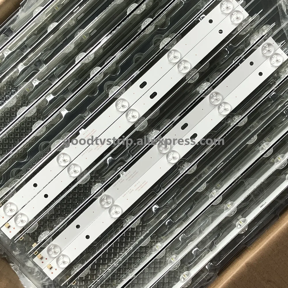 12 PCS/lot LED backlight bar for 400S8606X8-A0035 E34036 40S-4-10 1.00.1.388015S01R V1 94V-O DY-01 | Лампы и освещение