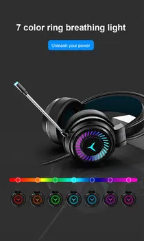 

G58 Stereo Gaming Headset Virtual Surround Bass Gaming Earphone Headphone With Mic 7 Colors LED Light For Computer PC Gamer