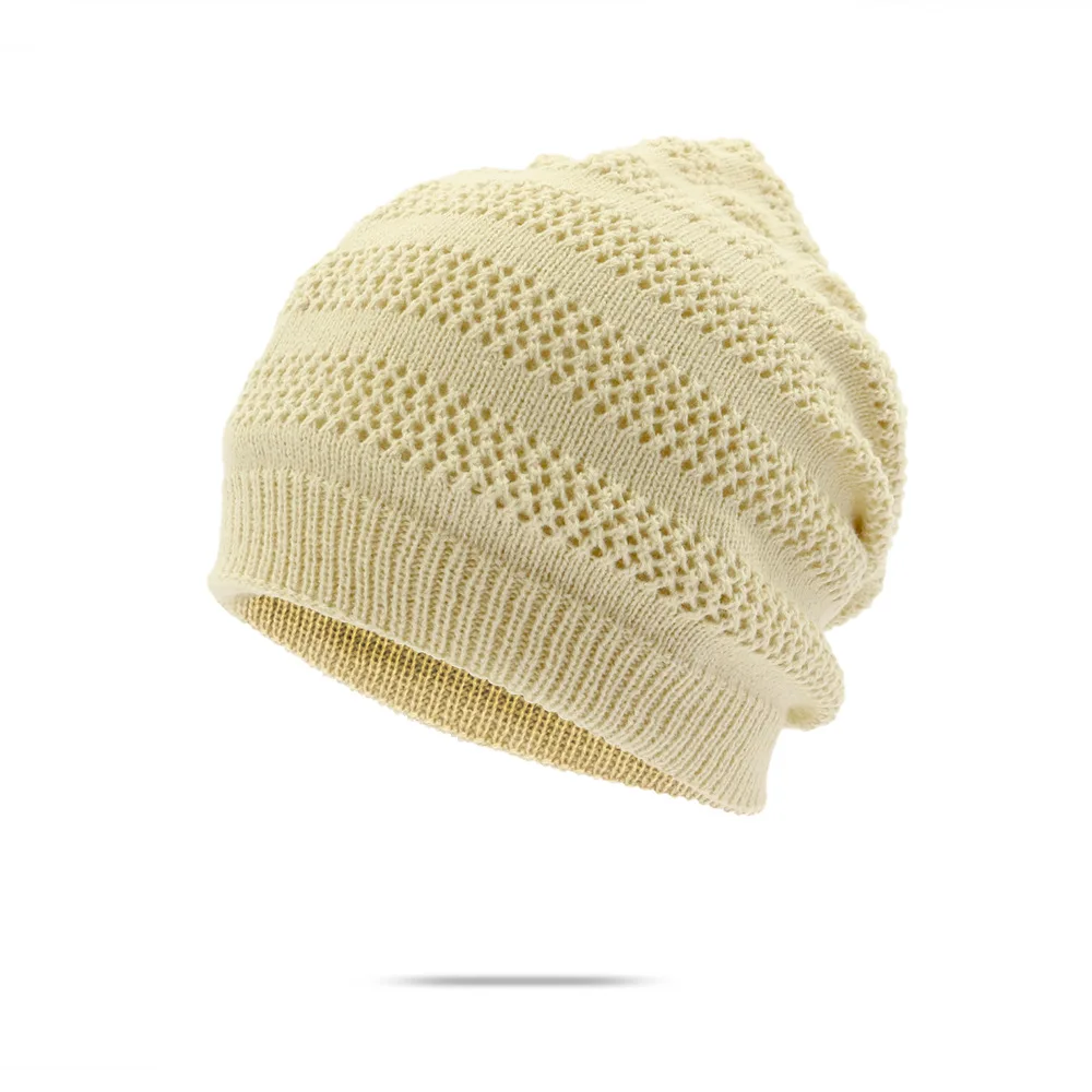 ZLD Autumn Winter Brand New Dual-use Hats Couple Solid Color Warm Fashion Beanies Skullies Hat Unisex Knitted Bonnet Wool Caps