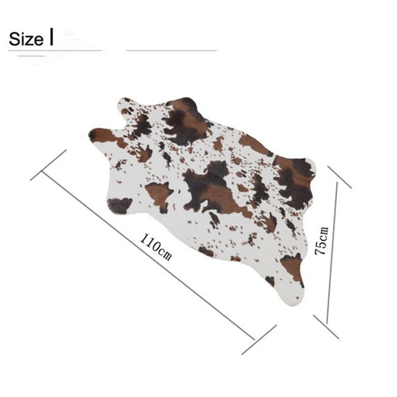 Новое поступление PV бархат Имитация животных шкуры коврики и ковры корова ковер с рисунком Зебра 110*75 см ковры для гостиной спальни