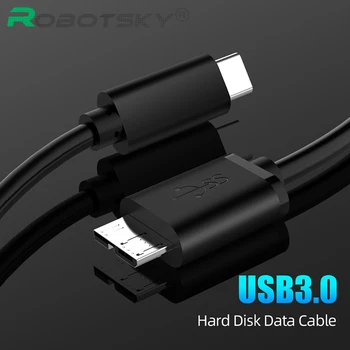 

0.5m/1m USB C Male To Micro B Male Data Sync Converter Type C to USB-B Charging Cable USB3.0 Cable for Computer Hard Drive PC
