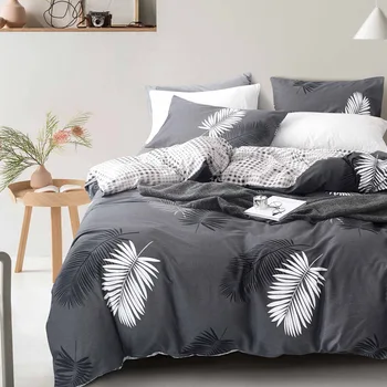 

LISM Cotton Quilt Cover Pillowcase Combination Featured Design Nordic Style Simple Design