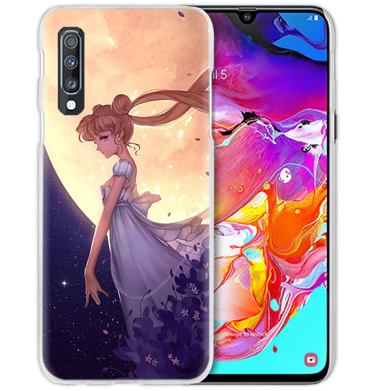 Морячка Цукино Усаги Луна для samsung Galaxy A50 A70 A20 e A80 A60 A40 A30 s A10 A8 A6 плюс A9 A7 жесткий чехол для телефона pc