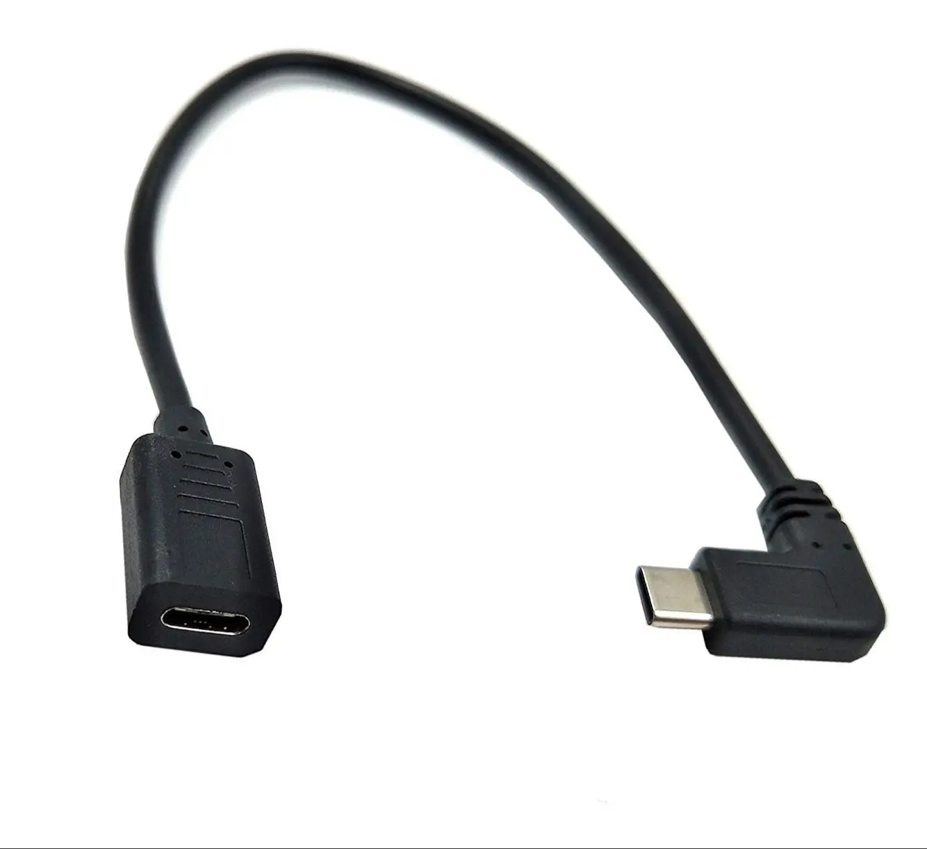 Правый и левый Угловой 90 градусов USB-C USB 3,1 type-C папа-мама удлинитель 0,25 м