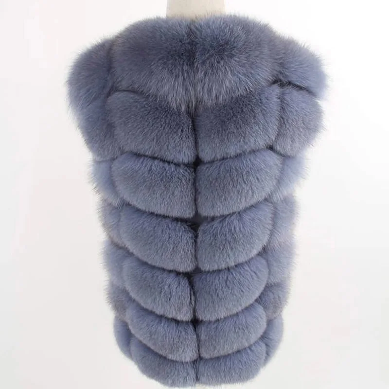 new Women Winter coat Real Fox Fur Coat natural fur Vest Coats Short Natural Real Fur Coat real Fur Jacke