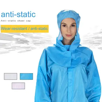 

2Pcs Disposable Anti Static Dust Proof Hospital Laboratory Hooded Shawl Adjustable Hat шапка с ушами женская chemo mutsen dames