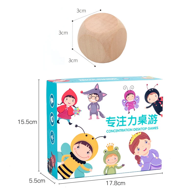 Logic Game Children Matching Toys Character Pattern Color Matching Board Games Memory Concentration Training Educational Toys 6