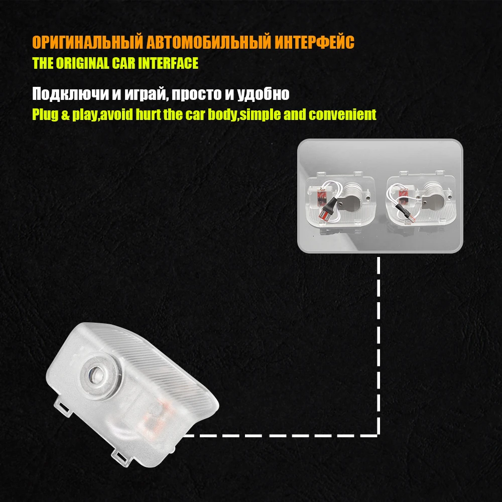 2 шт. Автомобильный светодиодный светильник с логотипом на дверь, лазерный проектор, светильник s для Honda Accord 9 9th Odyssey SPIRIOR CR-Z CRZ Elysion