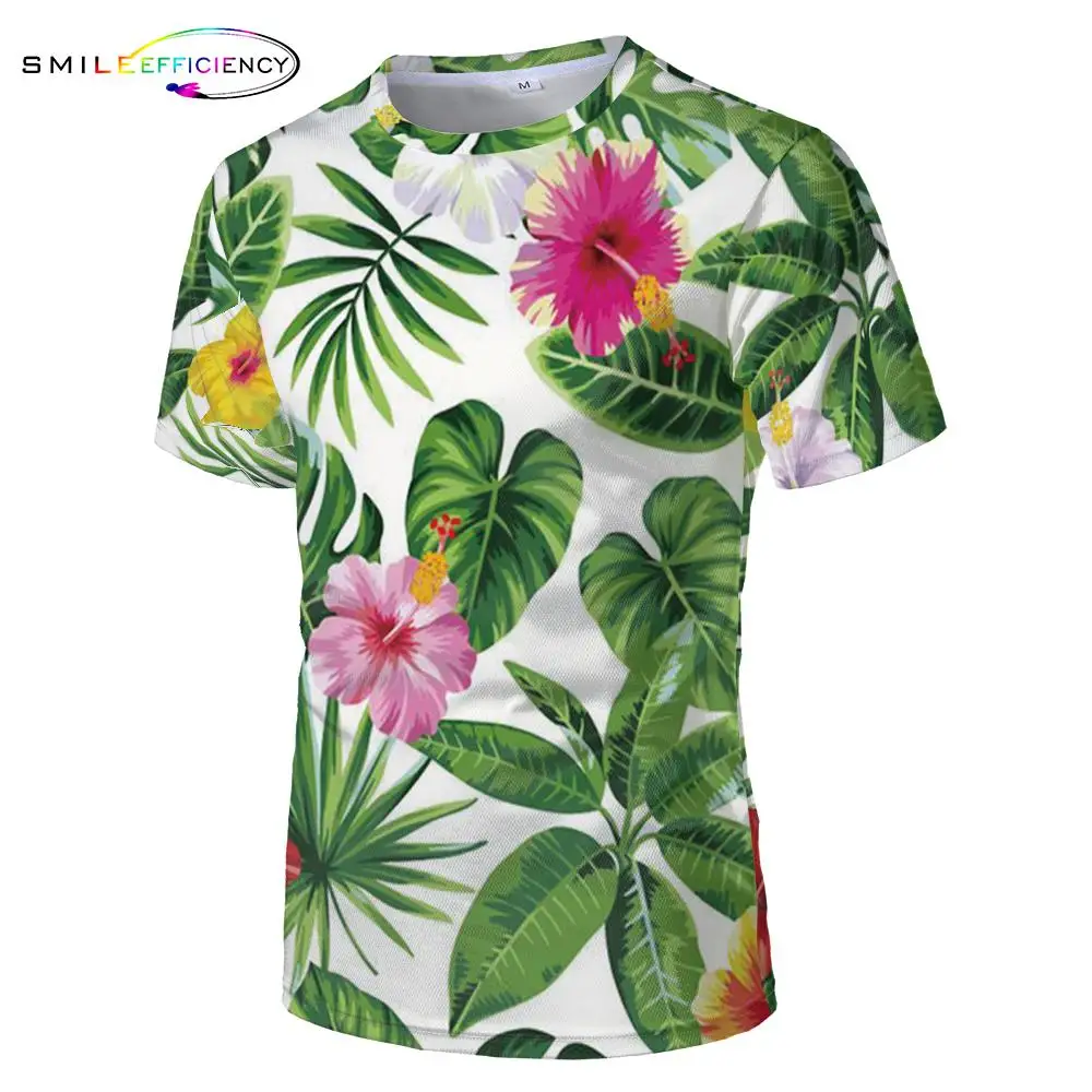 2019 New Natural Scenery Plant Flower Printing Shirt Men And Women Kids European Size O-neck Fashion Tshirt Green Theme 2019 New Natural Scenery Plant Flower Printing Shirt Men And Women Kids European Size O-neck Fashion Tshirt Green Theme