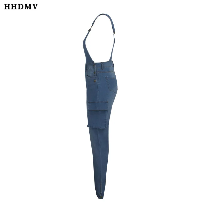 HHDMV GSMR19182 новые модные уличные повседневные джинсовые комбинезоны Полосатое платье на бретельках поясная сумка джинсовые комбинезоны длинные штаны