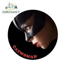 EARLFAMILY 13cm x 13cm 3D Car Stickers Classic Cat Women Super Hero Car Window Bumper Decal Rear Windshield Car Styling Sticker