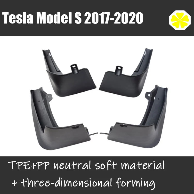 Брызговики Tesla модели крыло брызговиков tesla модель S брызговик защитные крылья автомобильные аксессуары авто стиль передний задний