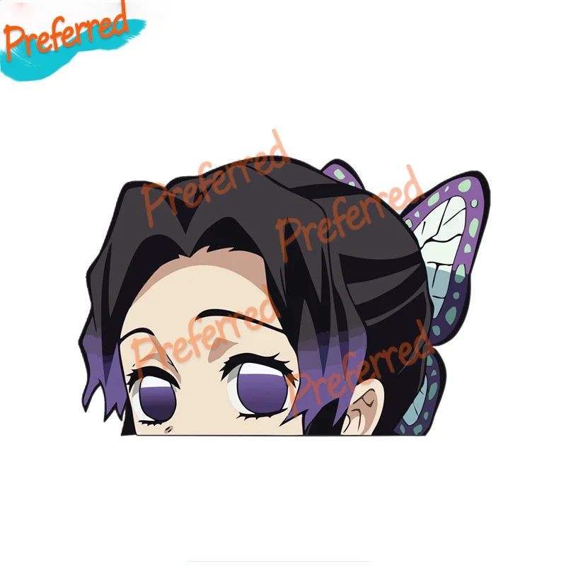 

Высококачественная аниме Shinobu Kocho Peeking переводная картинка Мотокросс для гоночных задних стен виниловая наклейка для автомобиля высечка