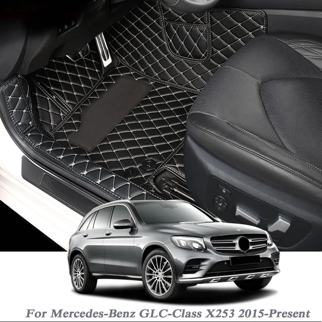 Tapis de sol en cuir PU pour mercedes-benz classe GLC X253  2015-présentauto, accessoire de protection anti-chaleur - AliExpress