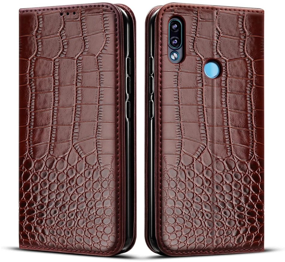 Leather Wallet Case Leather Case Phone Case Leather Phone Case Case for Xiaomi Redmi Note 7 Flip Crocodile texture Leather Wallet Card Holder Book case for Redmi Note 7 cover