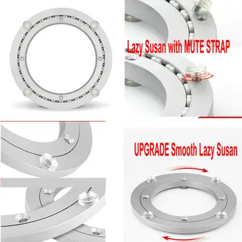

HQ RP01 Lazy Susan Serving Ring Rotating Plate Steel Ball Bearing Round Swivel Turntable Plate Table Swivel Plate