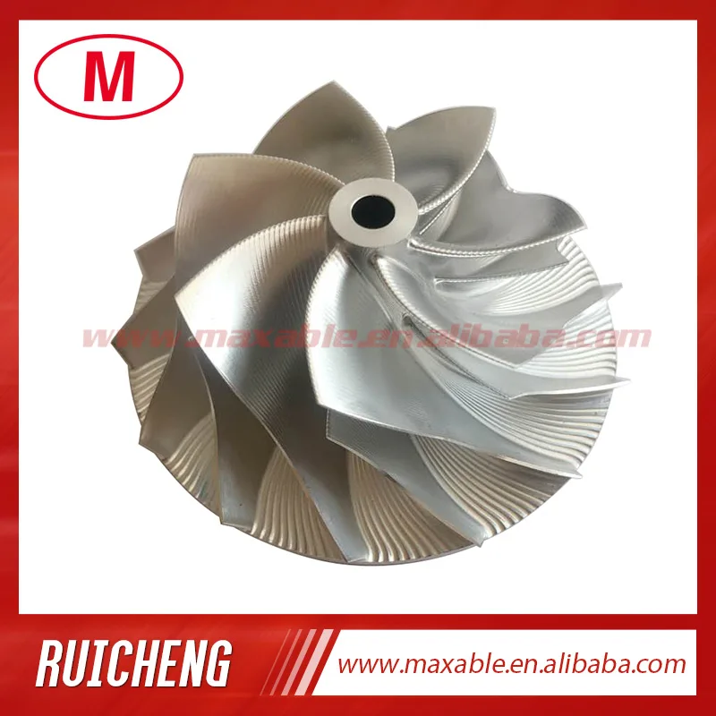 GT15-25 50.00/68.01mm 7+7 블레이드 고성능 터보차저 빌렛/밀링/알루미늄 2618 컴프레서 휠