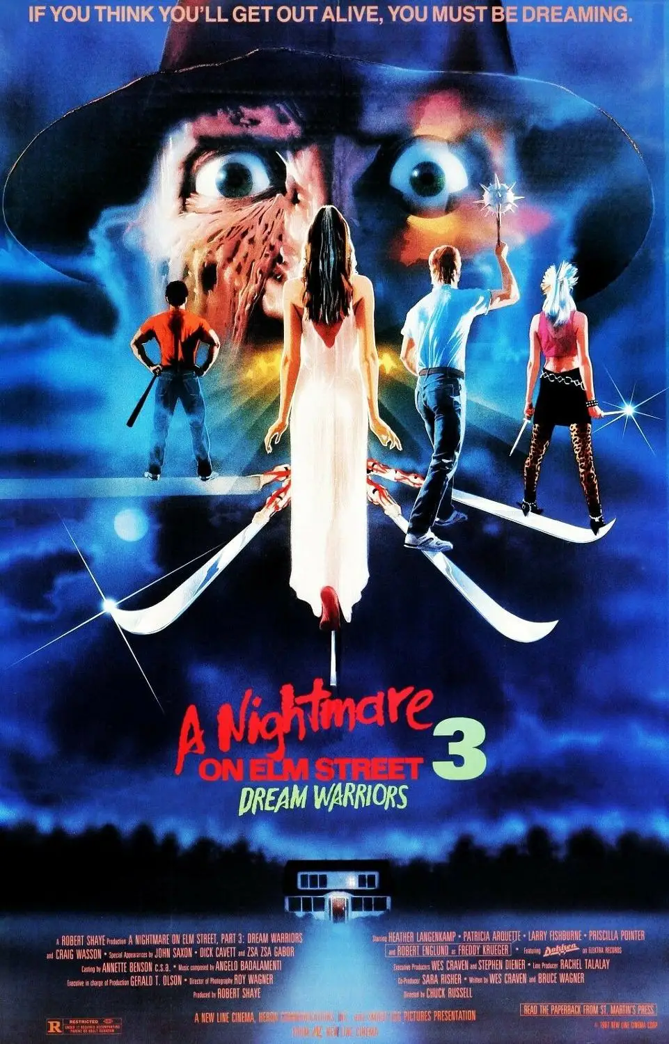 A NIGHTMARE ON ELM STREET 3 DREAM WARRIORS oil paintings canvas Prints Wall Art For Living Room Bedroom Decor | Дом и сад