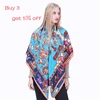 LESIDA Pure Silk Scarf Women Large Shawls Stoles Tree Print Square Scarves Echarpes Foulards Femme Wrap Bandanas 130*130CM 1303 2