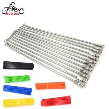 

Motorcycle 18" Rear Wheel Stainless Steel Spokes Nipples And Tubes Cover For HONDA CR 125R 250R 500R CRF250R CRF 250X 450R 450X