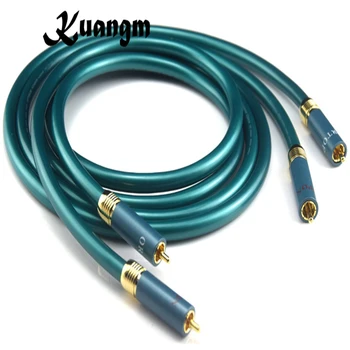 

Hifi 8N OFC Ortofon RCA Cable Hi-end CD Amplifier Interconnect 2RCA to 2RCA Male Audio Cable