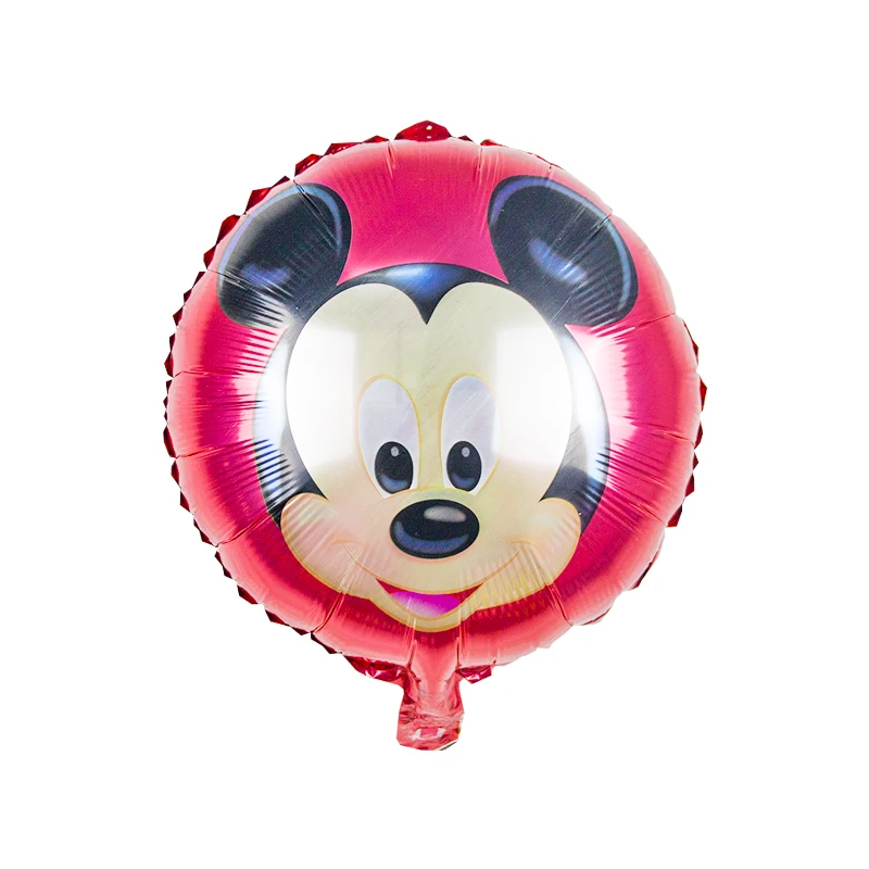 1 шт. большой размер Микки Минни Маус фольгированные шары день рождения игрушки мяч украшения классический детский душ - Цвет: round6