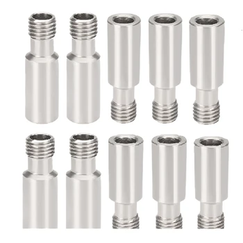 

10Pcs CR10 Straight Throat Pipe M6 Thread Heat Breaker CR-10SEnder-3/3S Stainless Steel Pipe 3D Printer Accessories