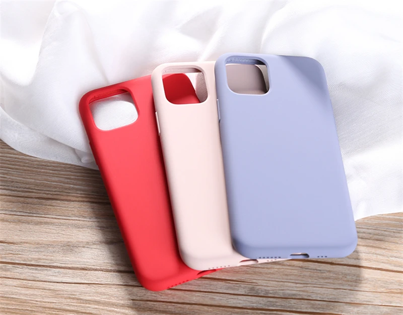 Для iPhone 11 Pro Max мягкий жидкий силиконовый резиновый чехол для iPhone 8 7 6 6S Plus Xr Xs Max X задняя крышка для телефона чехол s