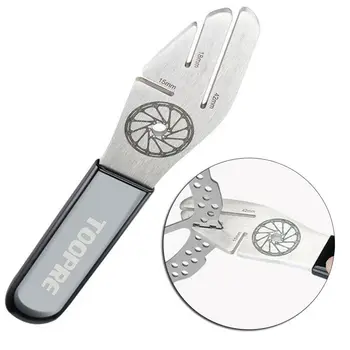 

Stainless Steel Bike Disc Brake Rotor Alignment Truing Fork Press Cycling Tool Bike Disc Repair Tools