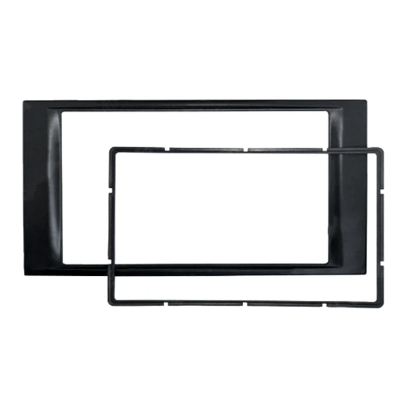 Car Universal 2DIN Modified Navigation Panel DVD/CD Dash Cover Fascia for Touareg 2009 |