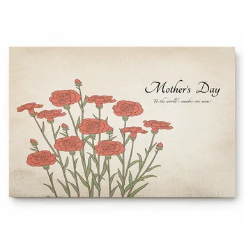 

Mothers Day Retro Carnation Flowers Door Mats Kitchen Floor Bath Entrance Rug Mat Absorbent Indoor Bathroom