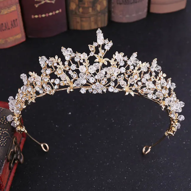 FORSEVEN Luxury Handmade Rhinestone Crystal Crown Tiaras Bridal Headbands Women Wedding Hair Jewelry Accessories JL JE1014