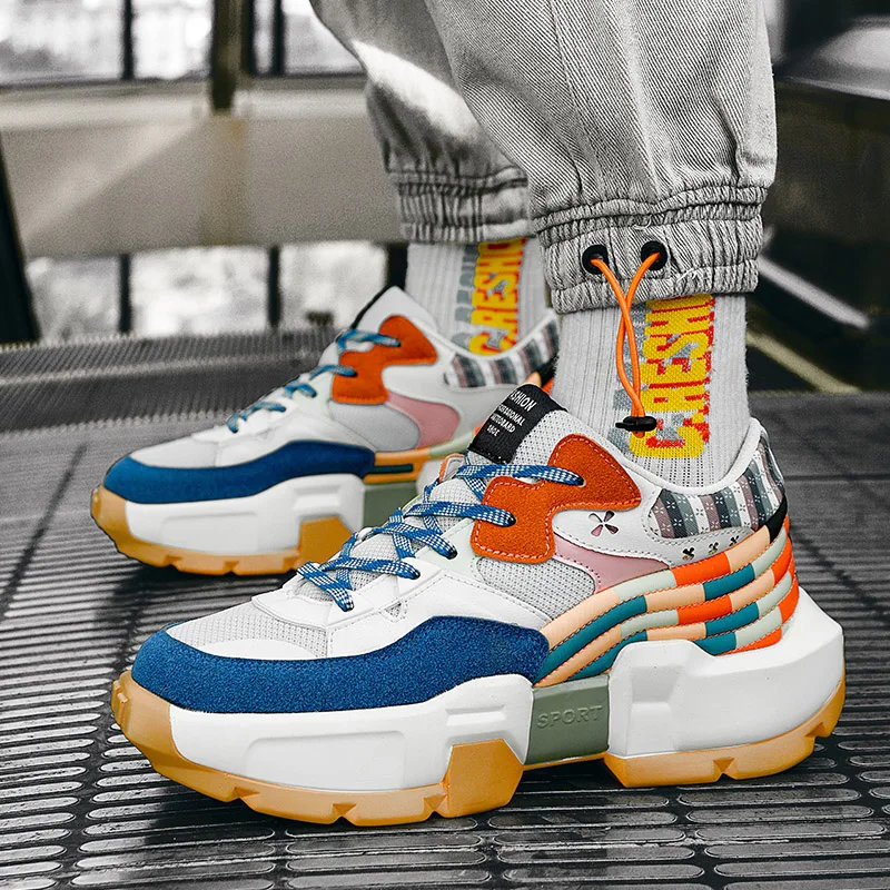 Lente Trend Mannen Lopen Sprots Schoenen Mannen Tick Zool Casual