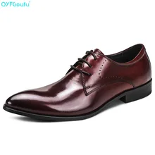 Formal Mens Pointed Toe Shoes Luxury Business Dress Shoes Genuine Leather High Quality Cow Leather Lace Up Shoes