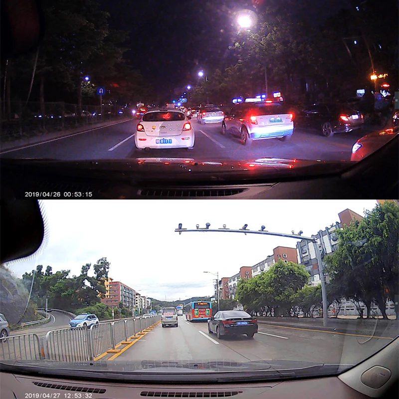 4 дюймовый IPS Автомобильный видеорегистратор FHD1080P с ночным видением