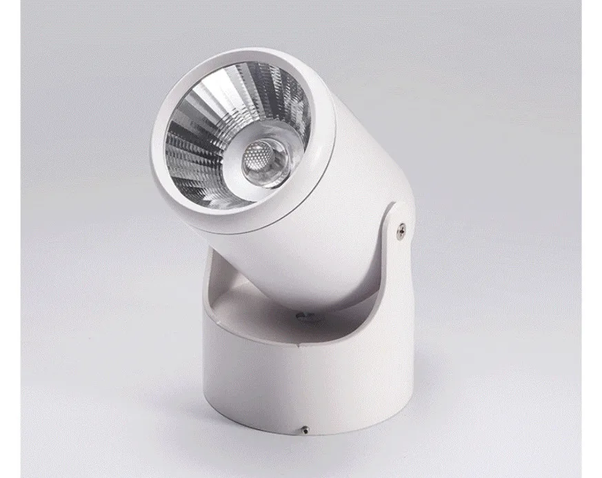 LED轨道灯-吸顶式轨道灯黑白9w12w背景墙可调角度射灯360度旋转COB明装_09