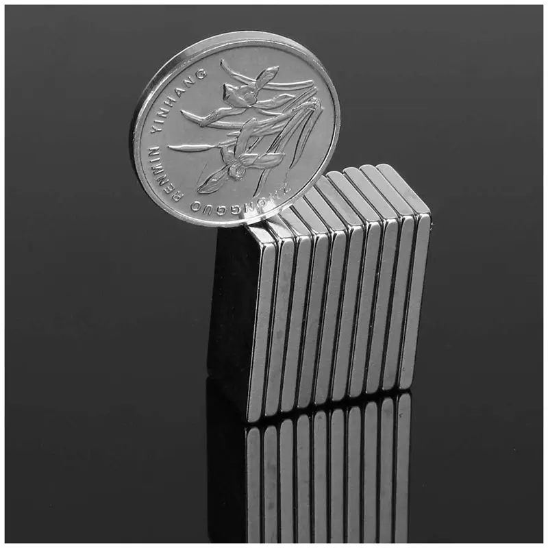ABSF 20x N52 сильный Неодимовый Магниты Квадратный Блок магнит 20x10x2 мм серебро